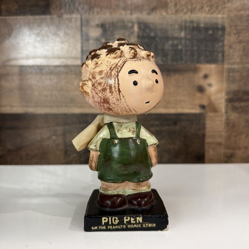 Peanuts Pig Pen Lego 1959 paper mache nodder bobble head high grade
